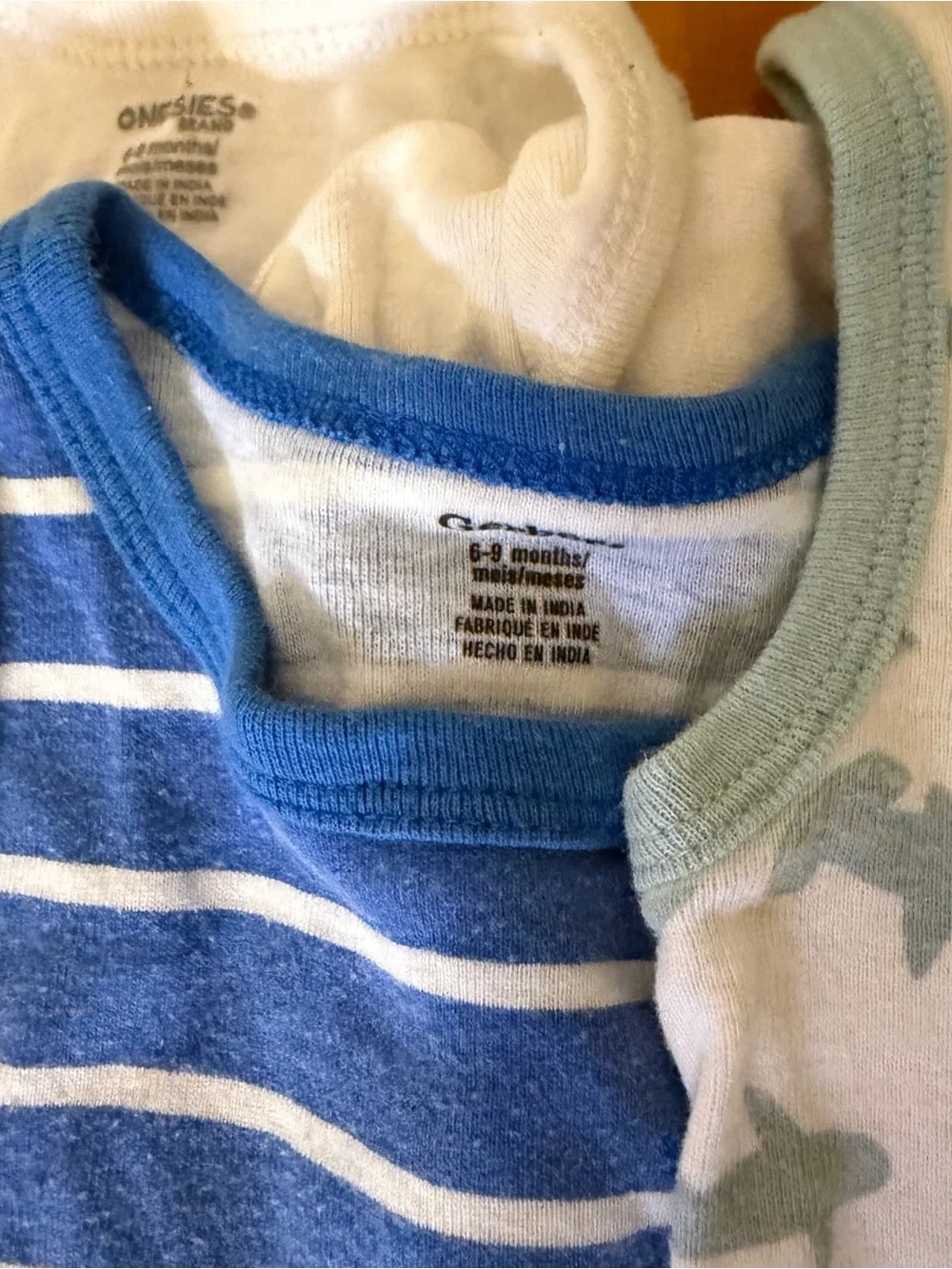 Baby Jumpsuit Bundle 6-9M Blue Boy Sharks Tractor Farm